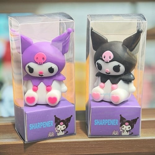 Sanrio Kuromi Figürlü 3d Silikon Kalemtraş Renkli