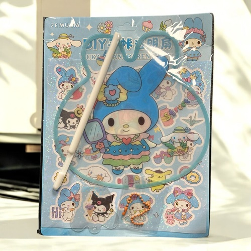 Sanrio Kuromi & Mymelody Sticker Ve Yelpaze Seti
