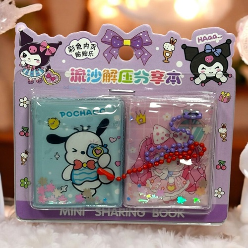 Sanrio Kuromi Sulu Kapak Askılı Mini Not Defteri