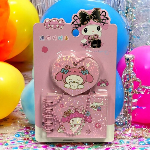 Sanrio Kuromi Ve Arkadaşları İkili Mini Zincirli Not Defteri