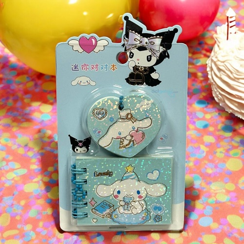 Sanrio Kuromi Ve Arkadaşları İkili Mini Zincirli Not Defteri