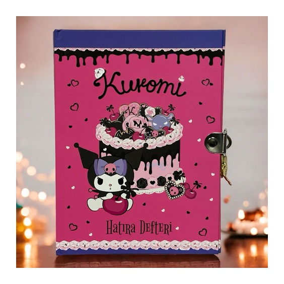 Sanrio Kuromi Ve Arkadaşları Kilitli Hatıra Defteri