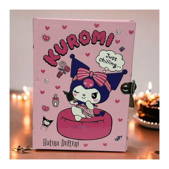 Sanrio Kuromi Ve Arkadaşları Kilitli Hatıra Defteri