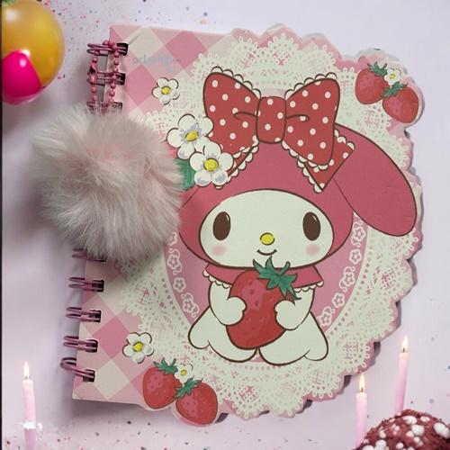 Sanrio My Melodi Renki Ponponlu Not Defteri