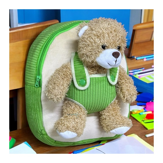 Sazıo Gösterişli Okul Öncesi Sırt Çantası Teddy Boy
