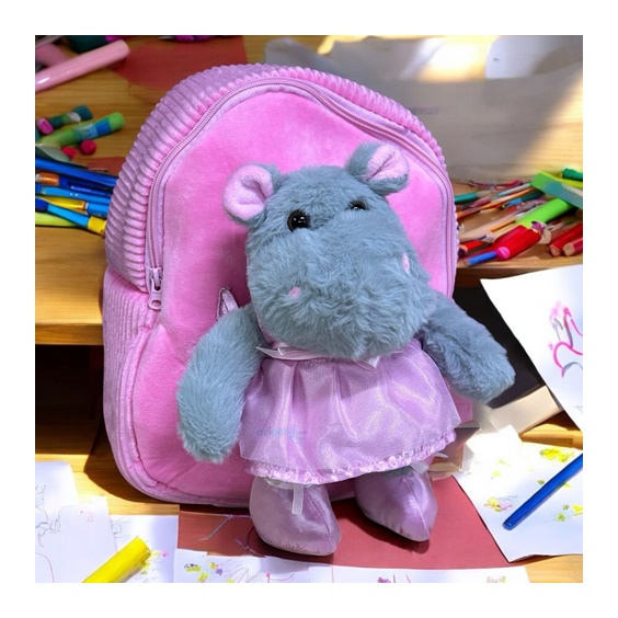 Sazıo Gösterişli Okul Öncesi Sırt Çantası Hippo