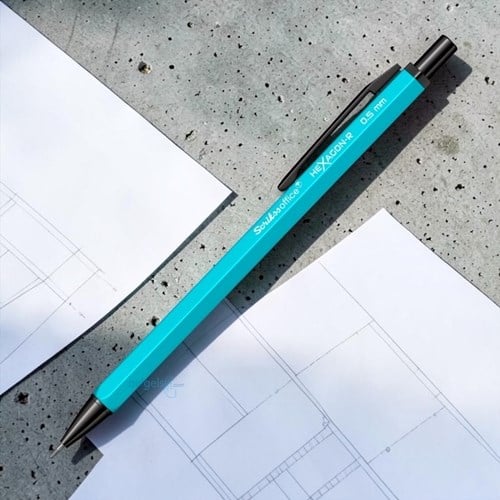Scrikss Hexagon Versatil Kalem Mat Turkuaz 05 Mm
