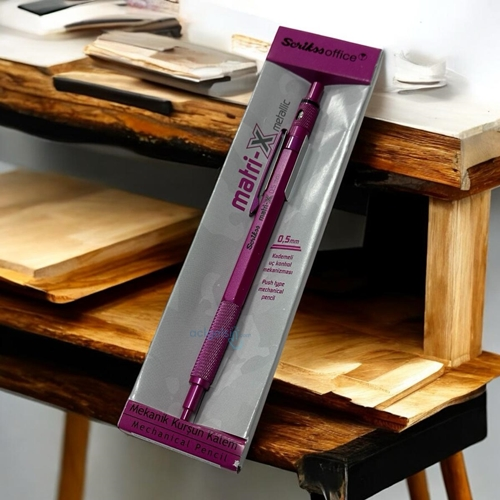 Scrikss Matrix Versatil Uçlu Kalem Metalik Pembe 0.5mm