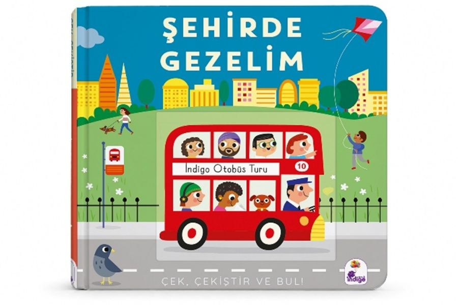 Şehirde Gezelim (Hareketli Kitap) Çek, Çekiştir ve Bul
