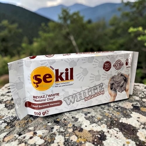 Şekil Kil Seramik Hamuru Beyaz 500 Gr.