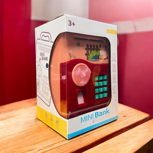 Sense Atm Kumbara Mini Bank Kırmızı