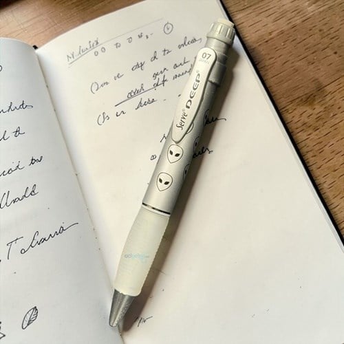 Serve Deep 0.7mm Versatil Kalem Desenli Metalik Silver