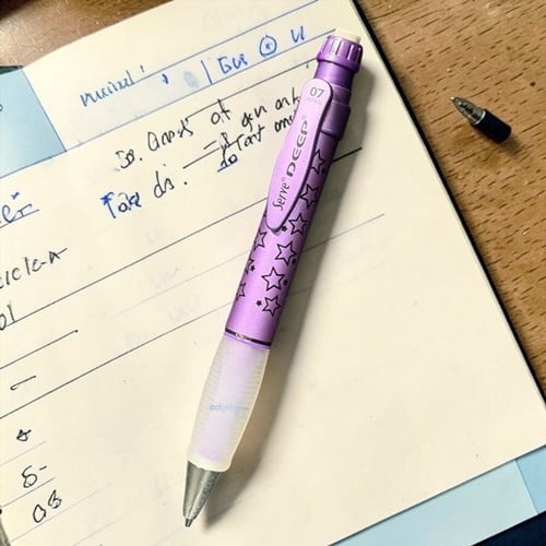 Serve Deep 0.7mm Versatil Kalem Desenli Metalik Mor