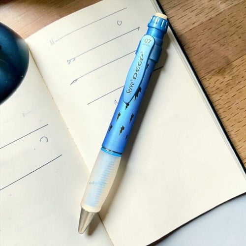 Serve Deep 0.7mm Versatil Kalem Desenli Metalik Mavi