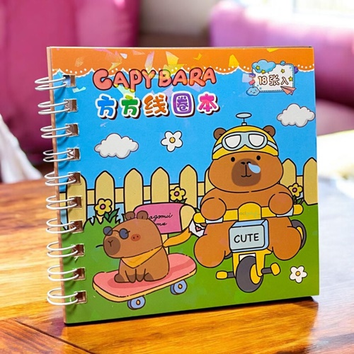 Sevimli Capy Bara Stickerli Set Not Defteri