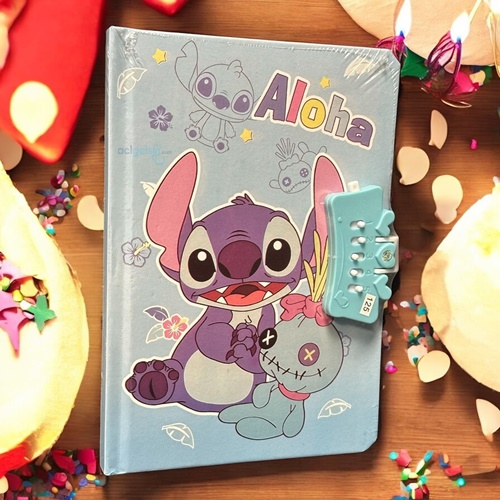 Sevimli Stitch Şifreli Hatıra Defteri