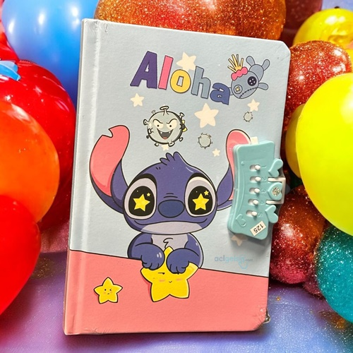 Sevimli Stitch Şifreli Hatıra Defteri