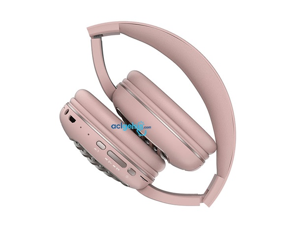 Snopy Sn-bt55 Diamond Kulak Üstü Bluetooth Kulaklık Pembe