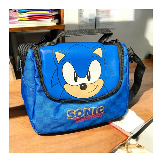 Sonic The Hedgehog Desenli Beslenme Çantası