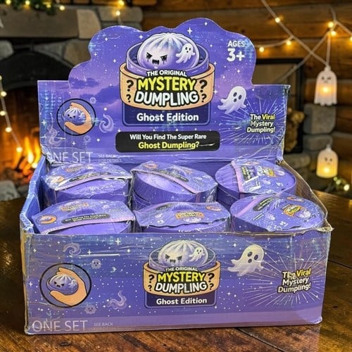 Squişhy Dumpling Simli Ghost Edition Çin Mantısı Stres Topu