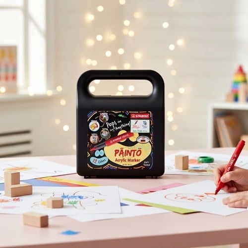 Stabilo Painto Akrilik Marker Set 12li Kutulu