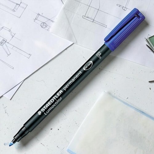 Staedtler Lumocolor Asetat Kalem Permanent F Mavi
