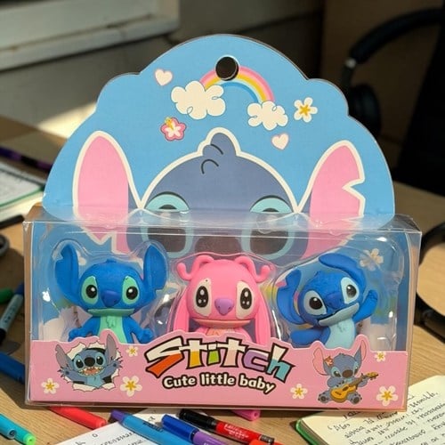 Stitch 3'lü Silgi Seti
