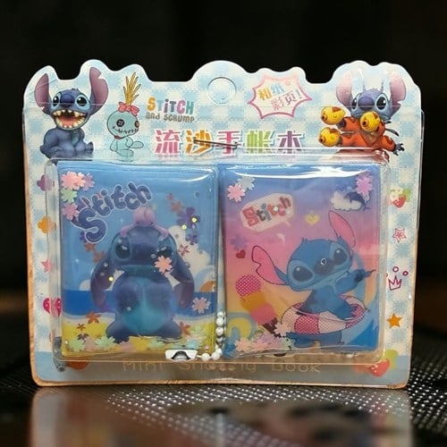 Stitch Sulu Kapak Askılı Mini Not Defteri