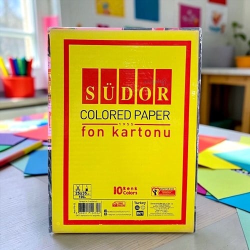 Südor Fon Kartonu 10 Renk 24x34 Cm 100 Gr
