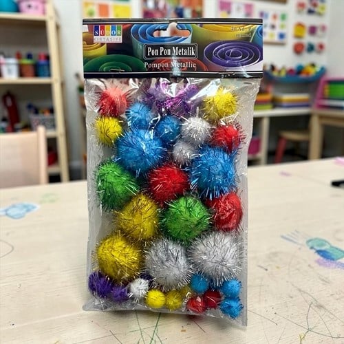 Südor Pon Pon Metalik 15-25-38mm 40lı