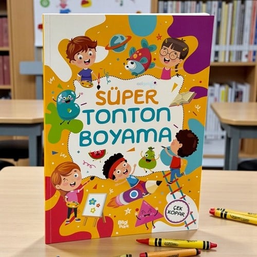 Süper Tonton Boyama Kitabı Çek Kopar