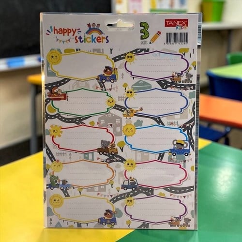 Tanex Kids Ders Programlı Okul Etiketi 2+1