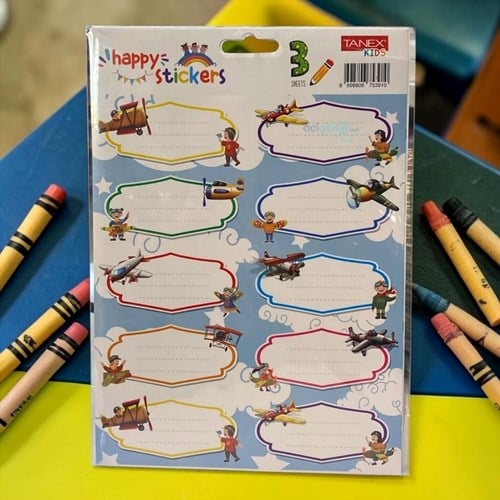 Tanex Kids Okul Etiketi Ders Programlı 3 Yaprak