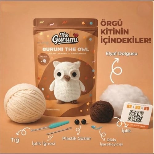 The Gurumi Baykuş Örgü Öğrenme Kiti