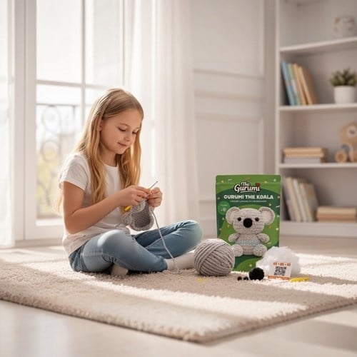 The Gurumi Koala Örgü Öğrenme Kiti