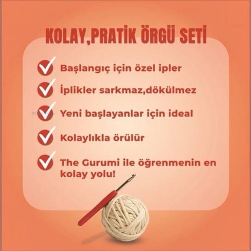 The Gurumi Kurbağa Örgü Öğrenme Kiti
