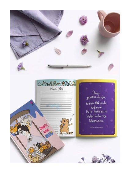 Thinkbook Kum Saati Zamansız Kediler Ajanda