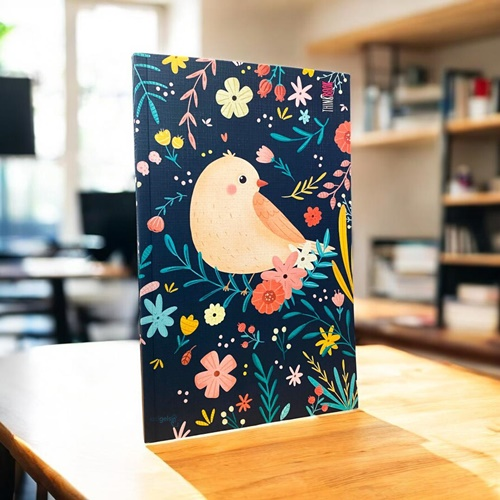 Thinkbook Kuş Renkli Kağıt Butik Defter