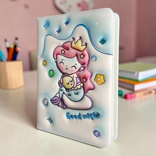 Tokaç 12x17cm Mermaid Pofuduk Defter Çizgili