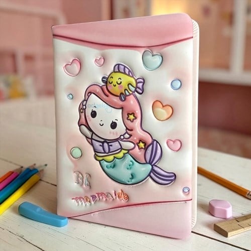 Tokaç 12x17cm Mermaid Pofuduk Defter Çizgili