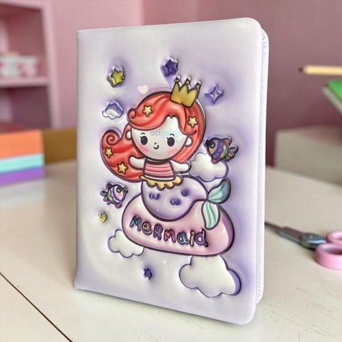 Tokaç 12x17cm Mermaid Pofuduk Defter Çizgili