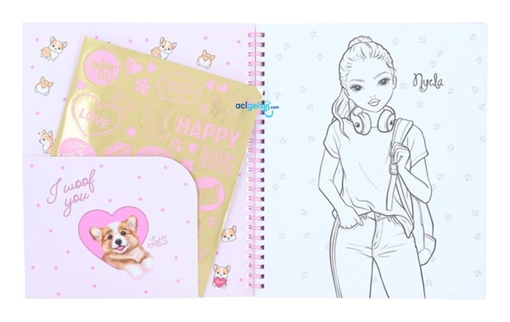 Top Model Boyama Kitabı Colouring Book Corgı