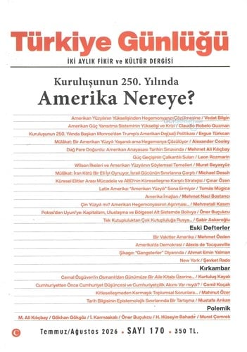 Türkiye Günlüğü 2026 Sayı 170