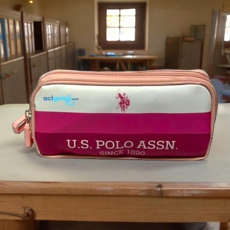 U.s. Polo Assn. Çift Gözlü Kalem Çantası