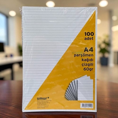 Umur Parşömen Kağıdı Çizgili 100'lü 60 Gr
