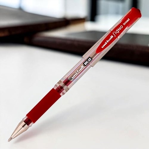 Uniball Signo Broad İmza Kalemi Kırmızı Um-153