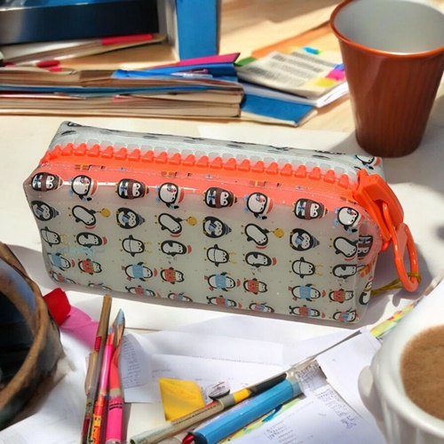 Unicus Big Zip Figürlü Silikon Kalem Kutusu