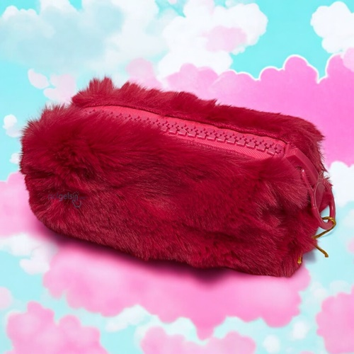 Unicus Big Zip Tavşan Tüyü Peluş Kalem Kutusu