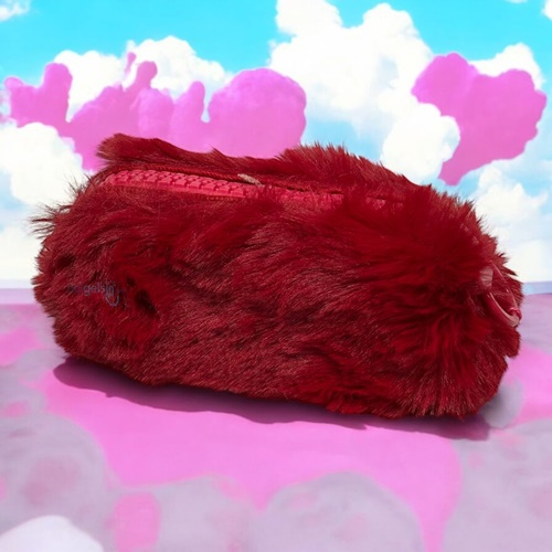 Unicus Big Zip Tavşan Tüyü Peluş Kalem Kutusu