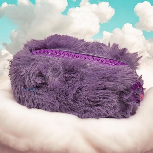 Unicus Big Zip Tavşan Tüyü Peluş Kalem Kutusu